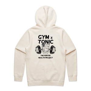 Gym n Tonic -  Men's Ecru Hoodie