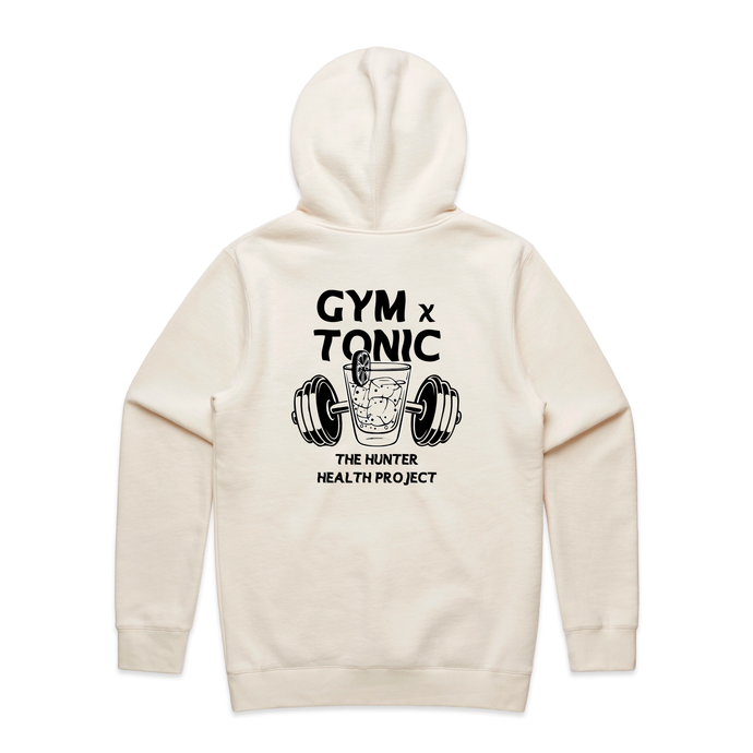 Gym n Tonic -  Men's Ecru Hoodie