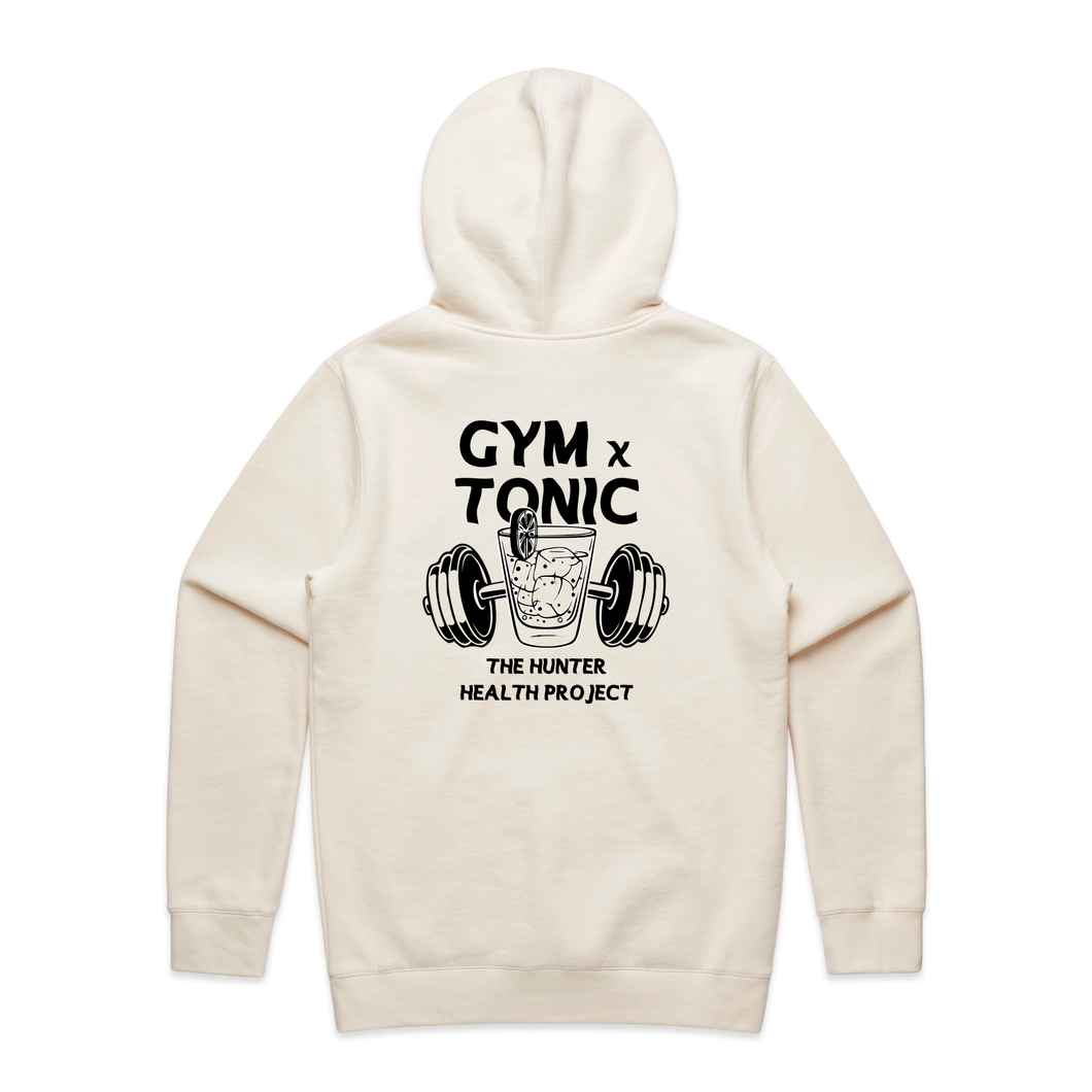 Gym n Tonic -  Men's Ecru Hoodie