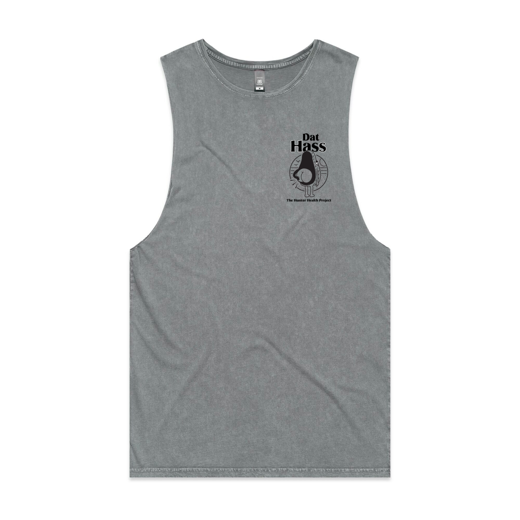 'Dat Hass' - Ash Stone Tank Singlet