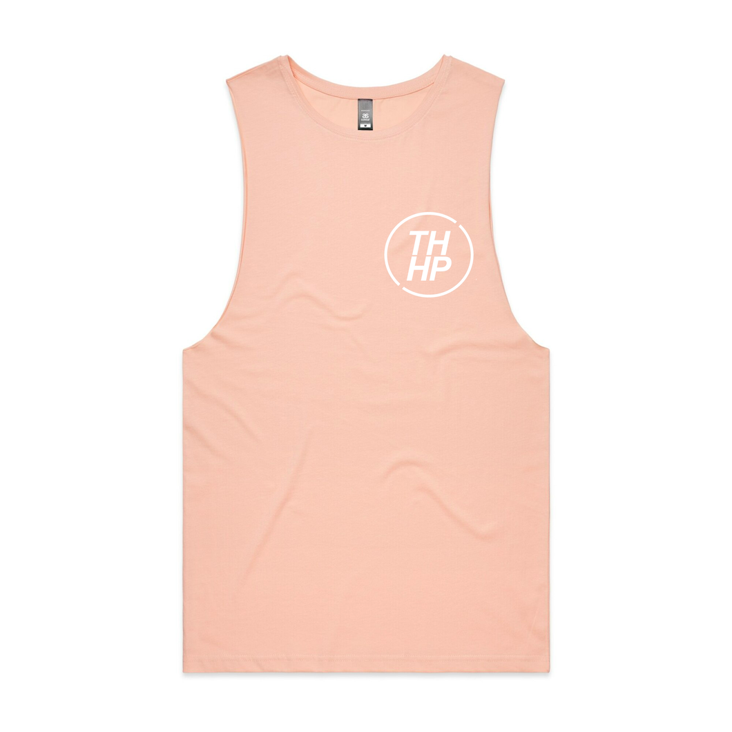 'The OG: but in White' - Pink Tank Singlet