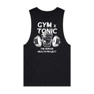 'Gym n Tonic' - Black Tank Singlet