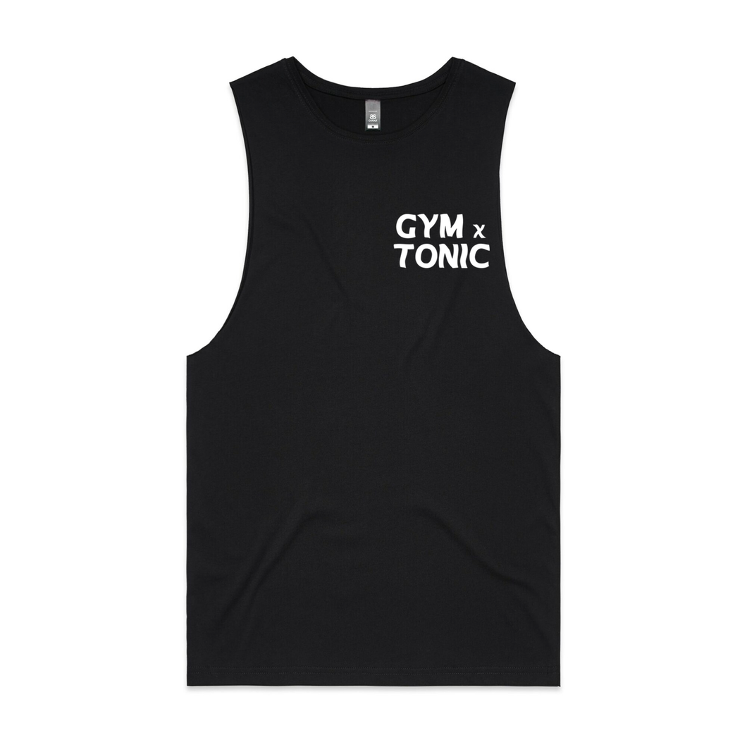 'Gym n Tonic' - Black Tank Singlet