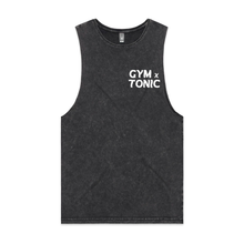 Load image into Gallery viewer, &#39;Gym n Tonic&#39; - Black Stone Tank Singlet