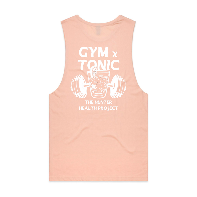 'Gym n Tonic'- Pink Tank Singlet