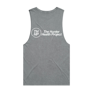 'The OG: but in White' - Ash Stone Tank Singlet