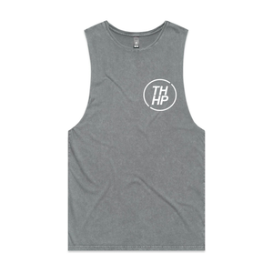 'The OG: but in White' - Ash Stone Tank Singlet