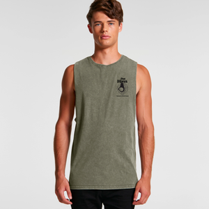 'Dat Hass' - Moss Stone Tank Singlet