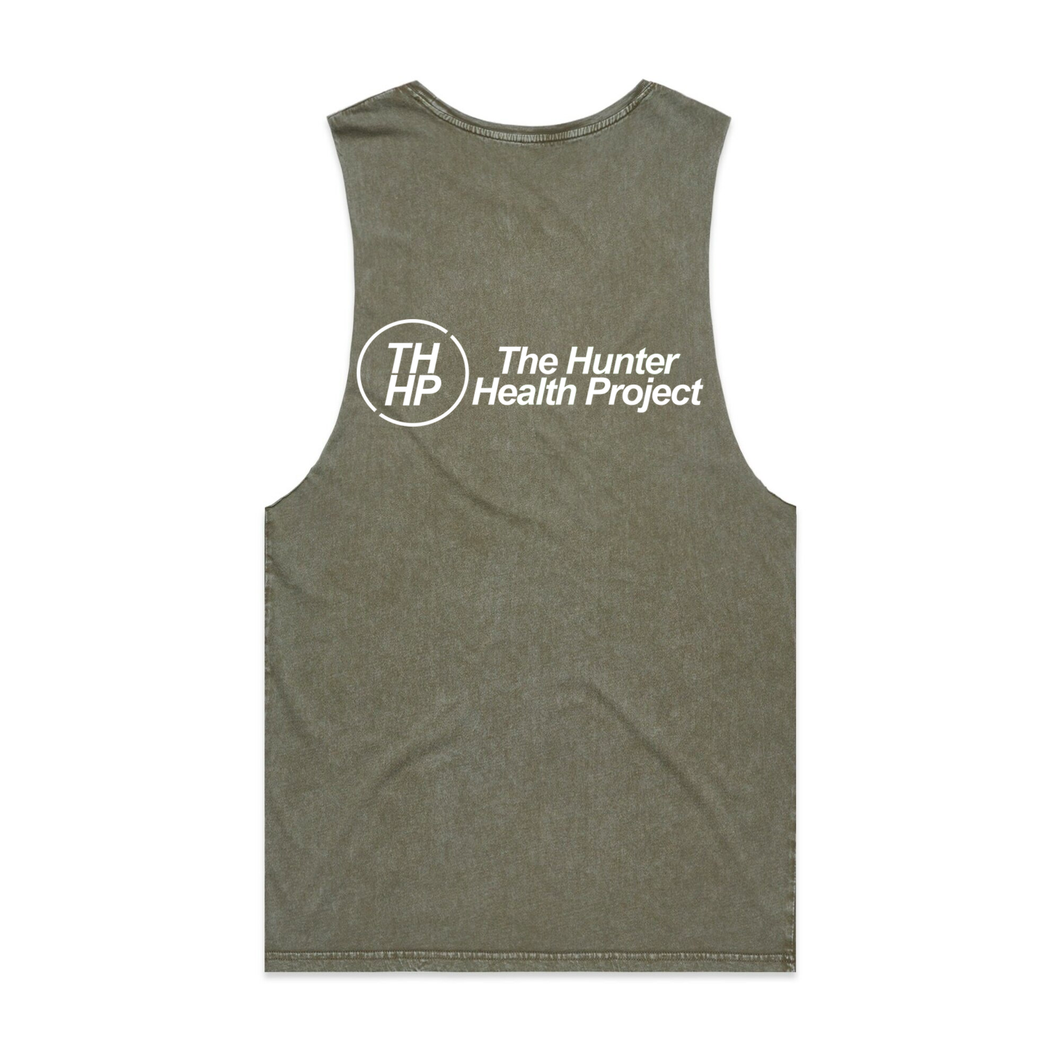 'The OG: but in White' - Moss Stone Tank Singlet