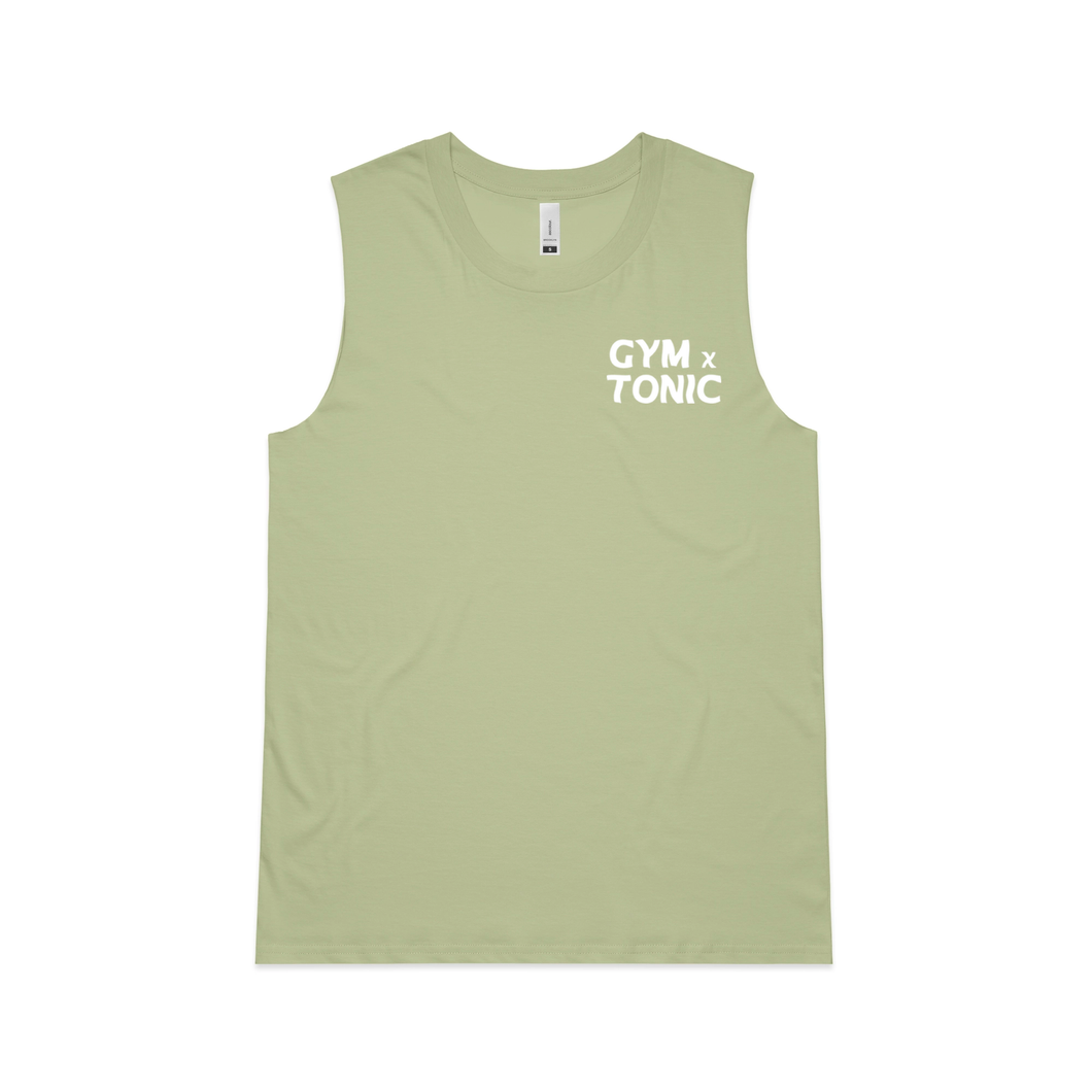 'Gym n Tonic' - Womens Pistachio Tank