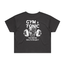 Load image into Gallery viewer, &#39;Gym n Tonic&#39; - Coal Crop Tee