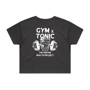 'Gym n Tonic' - Coal Crop Tee