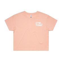 Load image into Gallery viewer, &#39;Gym n Tonic&#39; - Pink Crop Tee