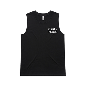 'Gym n Tonic' - Womens Black Tank