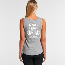 Load image into Gallery viewer, &#39;Gym n Tonic&#39; - Women&#39;s Grey Singlet