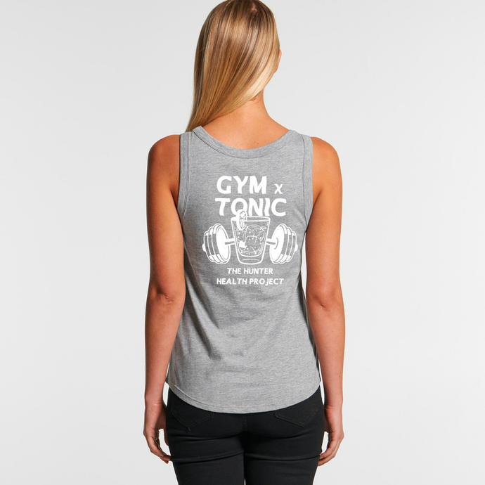 'Gym n Tonic' - Women's Grey Singlet