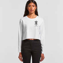Load image into Gallery viewer, &#39;Dat Hass&#39; - White Long Crop Tee
