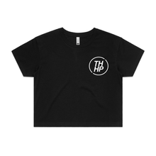 Load image into Gallery viewer, &#39;The OG: but in White&#39; - Black Crop Tee