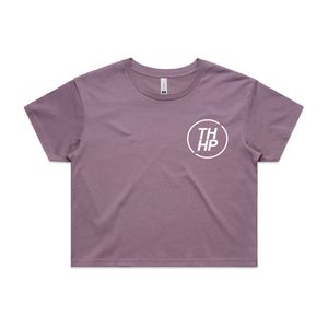 'The OG: but in White' - Mauve Crop Tee