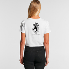 Load image into Gallery viewer, &#39;Dat Hass&#39; - White Crop Tee