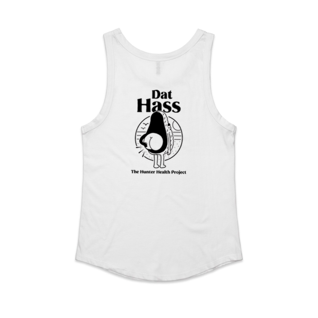 'Dat Hass' - Women's White Singlet